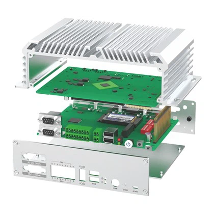 Mini computer integrato senza ventola, box PC industriale